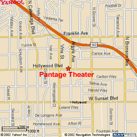 Pantages Theater Map